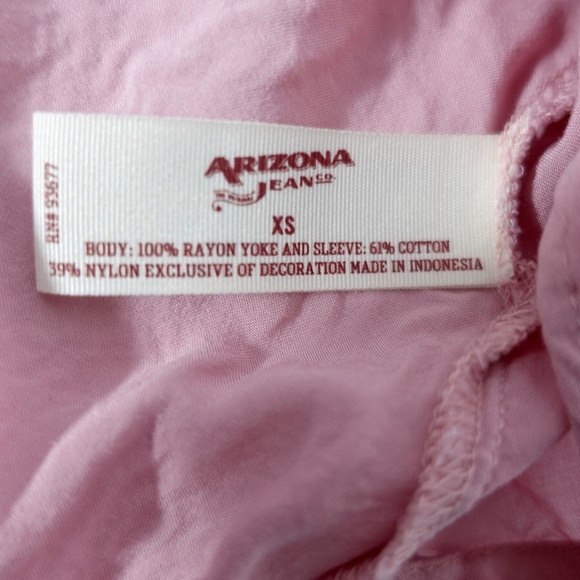 Pink Long Sleeve Lace Flowy Blouse - Picture 8 of 11